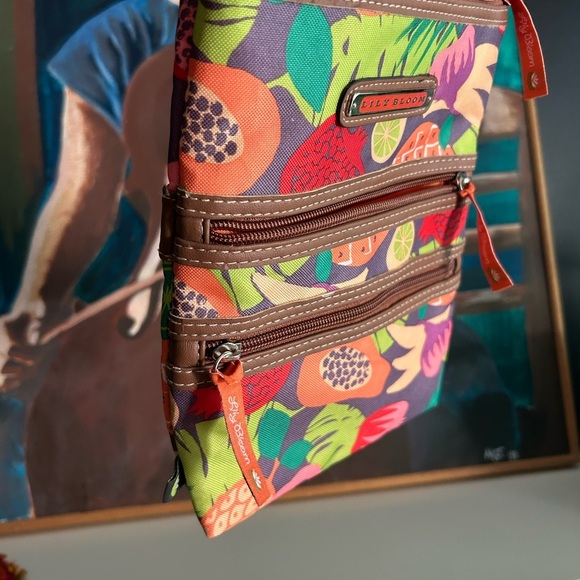 Lily Bloom Colorful Fruit Crossbody Bag 8"x9.5" - Picture 15 of 16